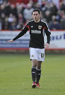 Greg Cunningham of Bristol City in FA Cup Action at Tamworth, 2013