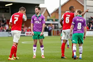Fleetwood Town V Bristol City Prints: Greg Cunningham's Disappointing Free Kick: Fleetwood Town vs. Bristol City, 2014