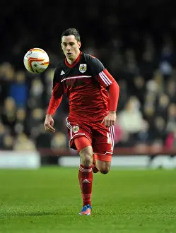 Framed Print : Greg Cunningham's Injury Comeback: Championship Clash Between Bristol City and Derby County (15 / 12 / 2012)
