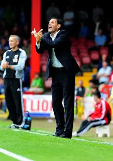 Framed Print : Gus Poyet at the Helm: Championship Clash between Bristol City and Brighton, 10 / 09 / 2011 Framed Print : Gus Poyet at the Helm: Championship Clash between Bristol City and Brighton, 10 / 09 / 2011