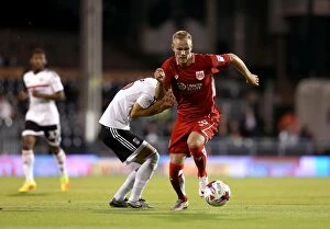 Images Dated 21st September 2016: Gustav Engvall Charges Forward: Fulham vs. Bristol City EFL Cup Clash