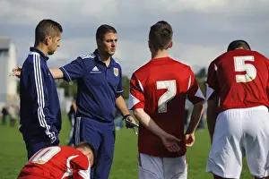 Development Prints: Half-Time Motivation: Carlos Anton and Alex Russell Rally Young Bristol City Players