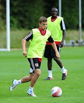 Images Dated 4th July 2011: Henry Muggeridge of Bristol City: A Dedicated Player in Pre-season Training