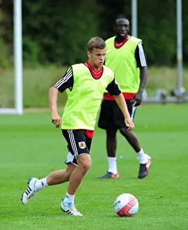 Pre-season Training Prints: Henry Muggeridge of Bristol City: A Dedicated Player in Pre-season Training