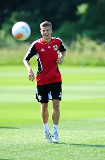 Henry Muggeridge of Bristol City: A Focused Figure During Pre-season Training