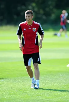 Henry Muggeridge of Bristol City: Focused during Pre-season Training