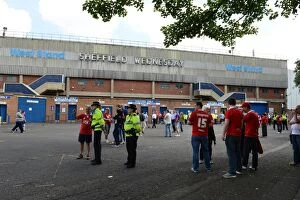 Images Dated 8th August 2015: Hillsborough Stadium: Pre-Match Atmosphere - Sheffield Wednesday vs