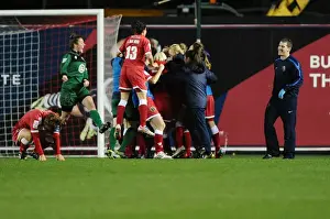 BAWFC V FC Barcelona Prints: Historic Victory: Bristol Academy Women's FC Triumph Over FC Barcelona at Ashton Gate