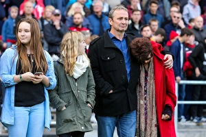 Bristol City V Blackburn Rovers Prints: Honoring Gerry Gow: A Minute's Silence at Ashton Gate