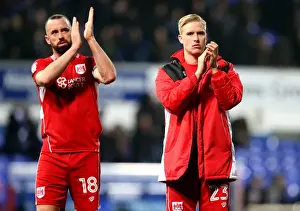 Ipswich Town V Bristol City Prints: Hordur Magnusson and Aaron Wilbraham of Bristol City in Action Against Ipswich Town