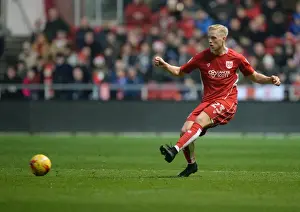 Hordur Magnusson in Action: Bristol City vs Preston North End