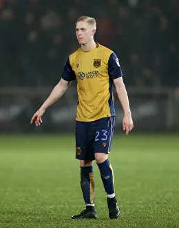 Framed Print : Hordur Magnusson in Action: Fleetwood Town vs. Bristol City, FA Cup Replay (17 / 01 / 2017)