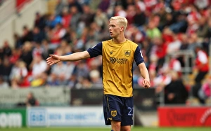 Rotherham V Bristol City Prints: Hordur Magnusson in Action: Rotherham United vs