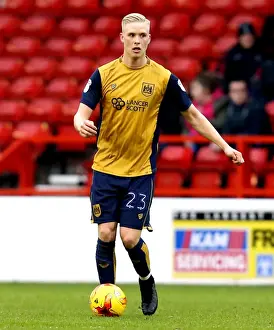 Nottingham Forest V Bristol City Prints: Hordur Magnusson of Bristol City in Action Against Nottingham Forest
