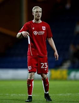 Images Dated 4th April 2017: Hordur Magnusson of Bristol City in Action Against Preston North End, Sky Bet Championship, 2017