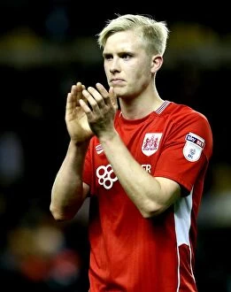 Images Dated 26th December 2016: Hordur Magnusson of Bristol City Faces Off Against Wolverhampton Wanderers in Championship Clash