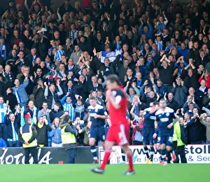 Huddersfield Town Celebrates Npower Championship Win Over Bristol City (April 2013)