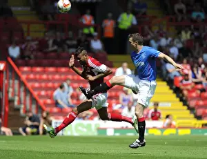 Intense Aerial Battle: Fontaine vs Daly - Bristol City vs Glasgow Rangers