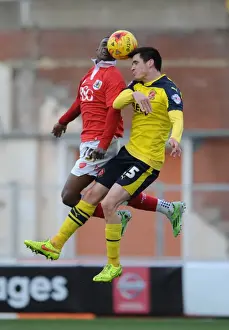 Intense Aerial Clash: Kieran Agard vs Stephen Jordan