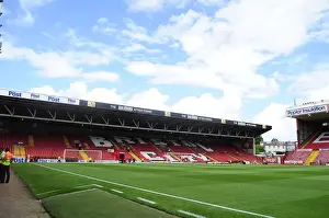 Bristol City V Bradford City Prints: Intense Atmosphere in the Atyeo Stand: Bristol City vs Bradford City