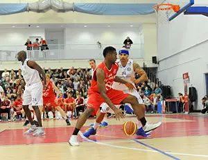 Framed Print : Intense Basketball Showdown: Alif Bland of Bristol Flyers vs Cheshire Phoenix Framed Print : Intense Basketball Showdown: Alif Bland of Bristol Flyers vs Cheshire Phoenix