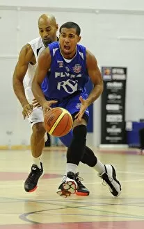 Bristol Flyers v Newcastle Eagles Collection: Intense Basketball Showdown: Flyers vs. Eagles - A Clash of Wings