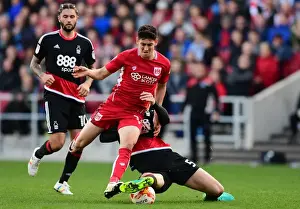Intense Battle: Mills Stops O'Dowda in His Tracks - Bristol City vs. Nottingham Forest