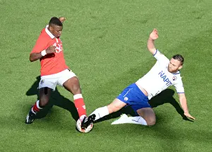 Framed Print : Intense Battle on the Pitch: Kieran Agard vs Jimmy Ryan - Bristol City vs Chesterfield Football Match Framed Print : Intense Battle on the Pitch: Kieran Agard vs Jimmy Ryan - Bristol City vs Chesterfield Football Match