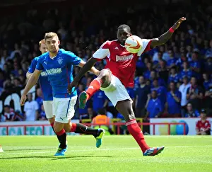 Framed Print : Intense Battle for Possession: Jay Emmanuel-Thomas vs Kyle Hutton - Bristol City vs Glasgow Rangers Framed Print : Intense Battle for Possession: Jay Emmanuel-Thomas vs Kyle Hutton - Bristol City vs Glasgow Rangers