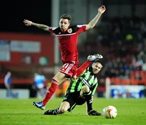 Intense Clash: Paul Anderson vs Matthew Upson - Bristol City vs Brighton & Hove Albion, Npower Championship
