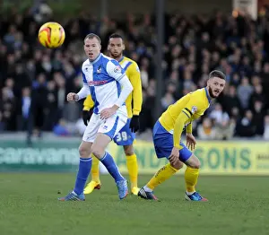Intense Focus: David Clarkson at Memorial Stadium during Bristol Rovers vs AFC Wimbledon, November 2013