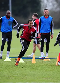 Training 12-1-12 Prints: Intense Focus: Nicky Maynard's Training Session at Bristol City Football Club