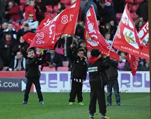 Bristol City V Crawley Town Prints: Intense Football Action: Bristol City vs Crawley Town