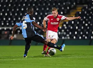 Wycombe Wanderers V Bristol City Prints: Intense Football Rivalry: Bristol City vs Wycombe Wanderers in the Johnstone's Paint Trophy (October 8)