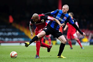 Intense Football Rivalry: Marvin Elliott vs. Ryan Tunnicliffe at Ashton Gate