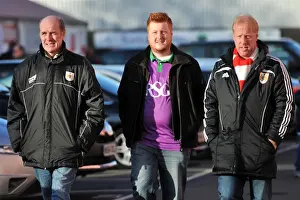 Intense Football Rivalry: A Sea of Passionate Fans - Bristol City vs Crawley Town at Ashton Gate