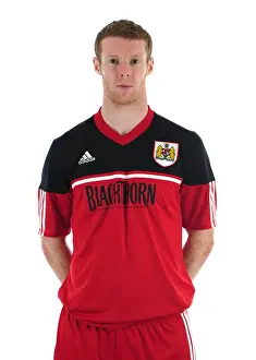 Intense Liam Fontaine: Bristol City Football Club Captain at Ashton Gate Stadium (Pre-Season Portrait)