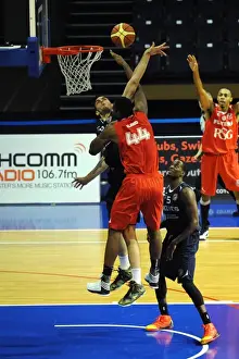 Worcester Wolves V Bristol Flyers BBL Cup Prints: Intense Moment: Alif Bland's Focus in BBL Cup: Worcester Wolves vs. Bristol Flyers