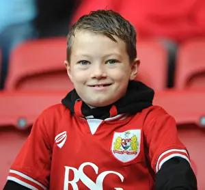 Bristol City V Fulham Prints: Intense Moment at Ashton Gate: Sky Bet Championship Showdown between Bristol City and Fulham