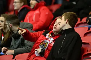 Bristol City V Fulham Prints: Intense Moment at Ashton Gate: Sky Bet Championship Showdown between Bristol City and Fulham