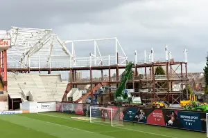 Ashton Gate Past And Present Prints: Intense Moment at Ashton Gate: Sky Bet League One Clash Between Bristol City and Rochdale