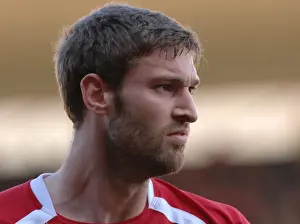 Bristol City V Wolverhampton Wanderers Prints: Intense Moment: Jamie McCombe Faces Off Against Wolverhampton Wanderers