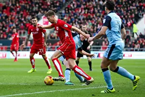 Bristol City V Rotherham United Prints: Intense Moment: Jens Hegeler's Battle at Ashton Gate - Bristol City vs Rotherham United