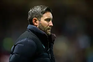Framed Print : Intense Moment: Lee Johnson Leads Bristol City Charge Against Brighton & Hove Albion