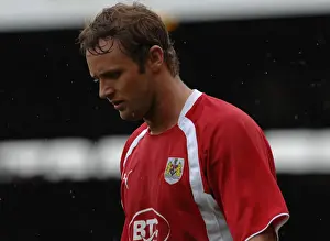 Bristol City V Preston North End Prints: Intense Moment: Lee Trundle Focuses on the Ball Amidst the Chaos of Bristol City vs Preston North End