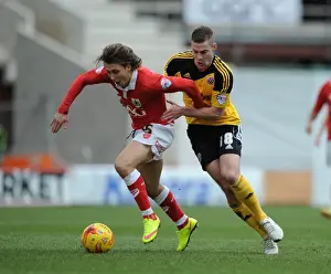 Intense Moment: Paul Coutts Fouls Luke Freeman in Sky Bet League One Clash