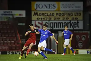 Bristol City U21s Prints: Intense Performance by Jack Batten: FA Youth Cup Third Round - Bristol City U18 vs Ipswich Town U18