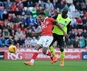 Bristol City V Oldham Athletic Prints: Intense Rivalry: Bristol City vs Oldham Athletic, Korey Smith Clash