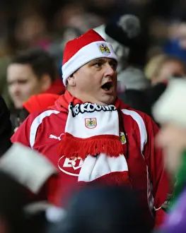 Bristol City V Yeovil Town Prints: Intense Rivalry: Bristol City vs Yeovil Town at Ashton Gate (December 2014)