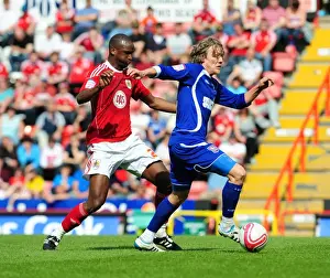Intense Rivalry: Cisse vs. Bullard - Championship Showdown: Bristol City vs. Ipswich Town, April 2011 - A Battle for Supremacy